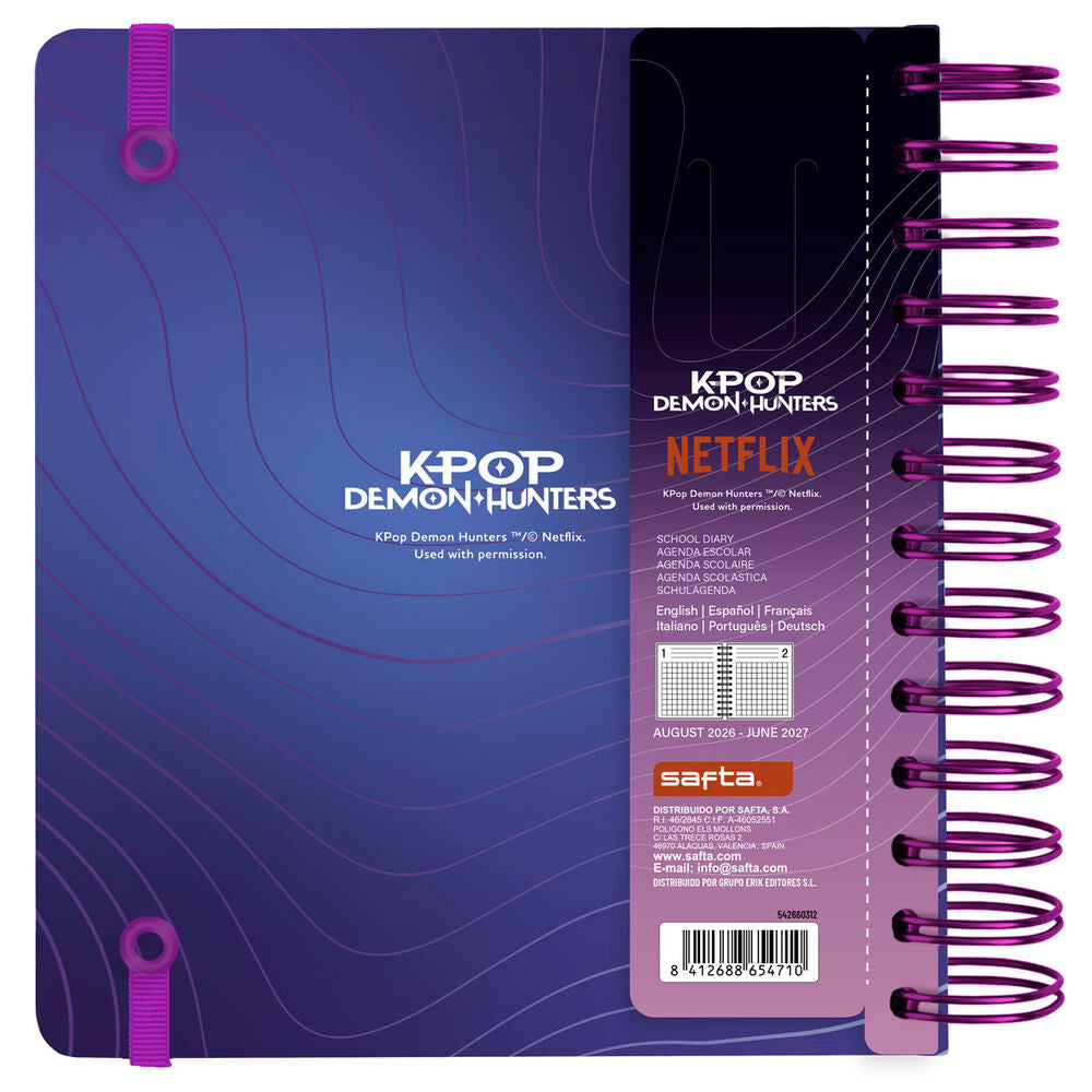 KPop Demon Hunters 2026/2027 School Diary Nerdscape