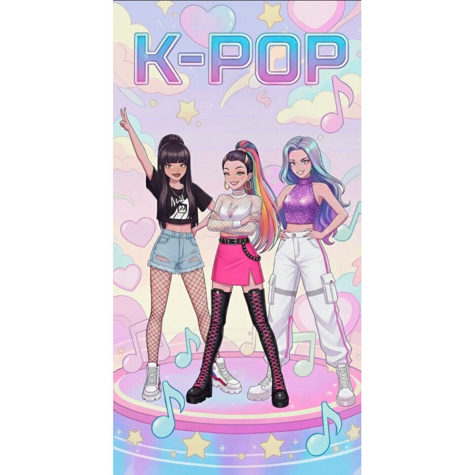 Kpop microfibre beach towel Nerdscape