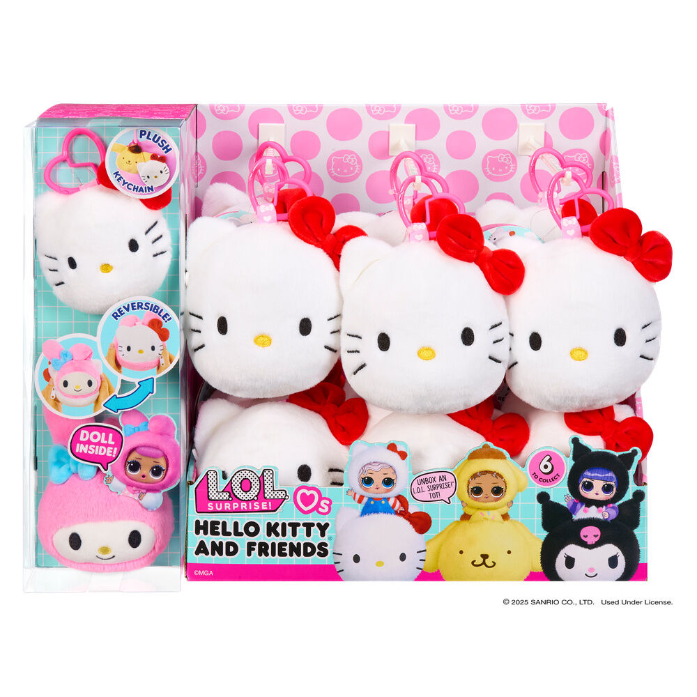 L.O.L. Surprise Loves Hello Kitty & Friends reversible plush toy surprise doll Nerdscape