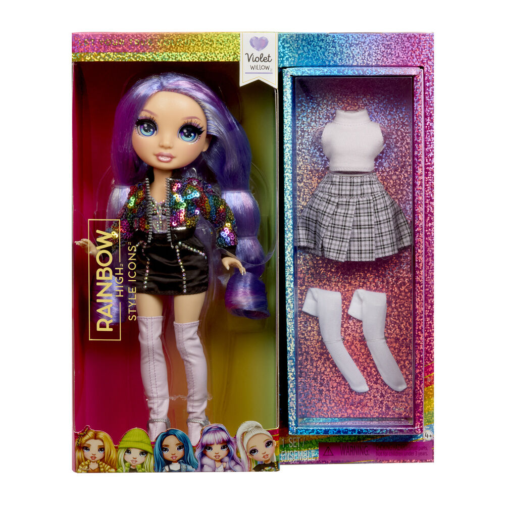 Rainbow High Style Icons Fashion Dolls Violet doll Nerdscape