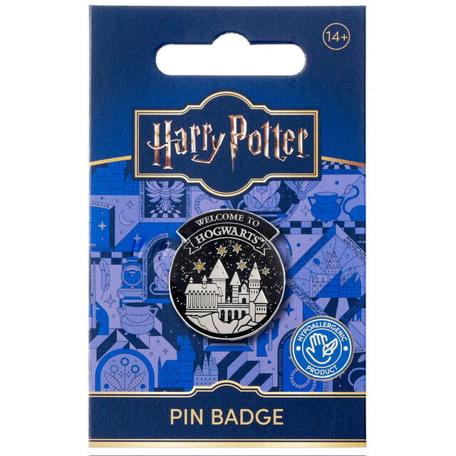 Harry Potter Welcome to Hogwarts pin badge
