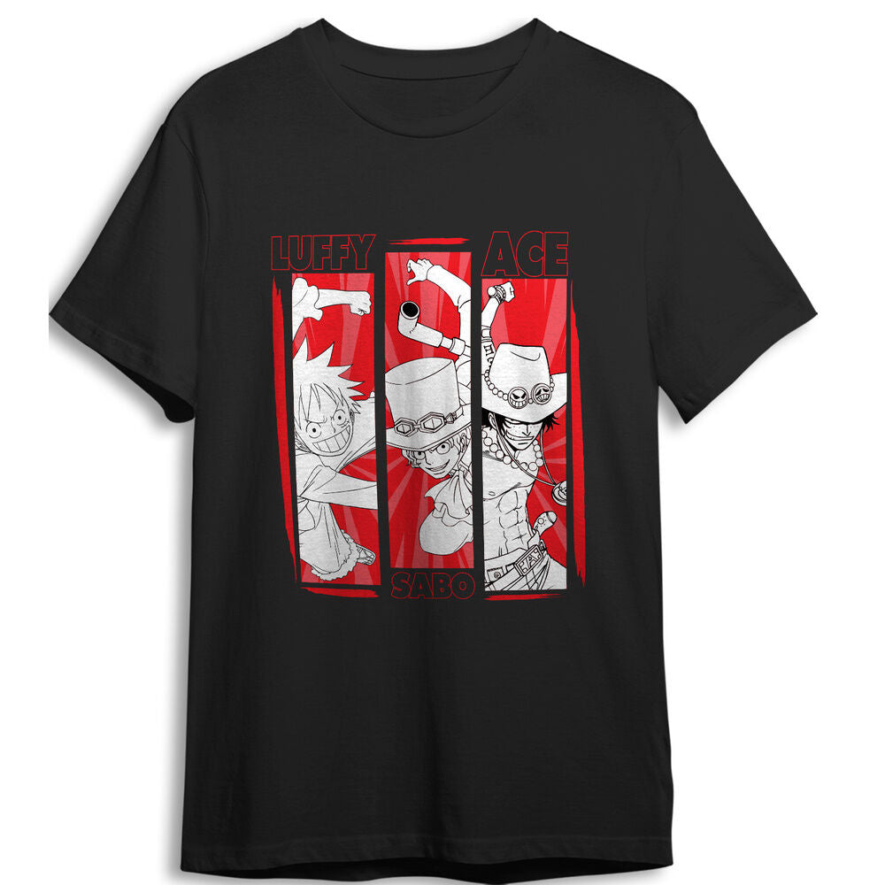 One Piece Monkey D. Luffy, Sabo & Ace adult t-shirt Nerdscape