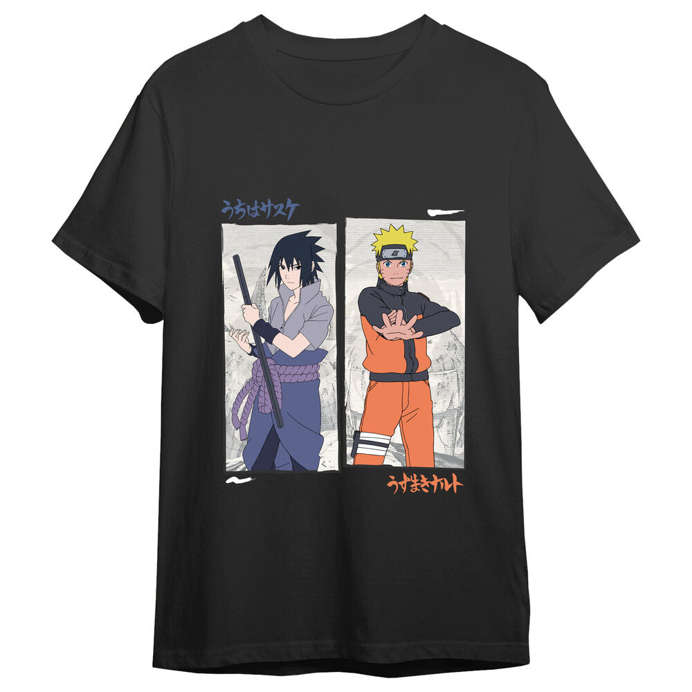 Naruto Shippuden Naruto vs Sasuke adult t-shirt
