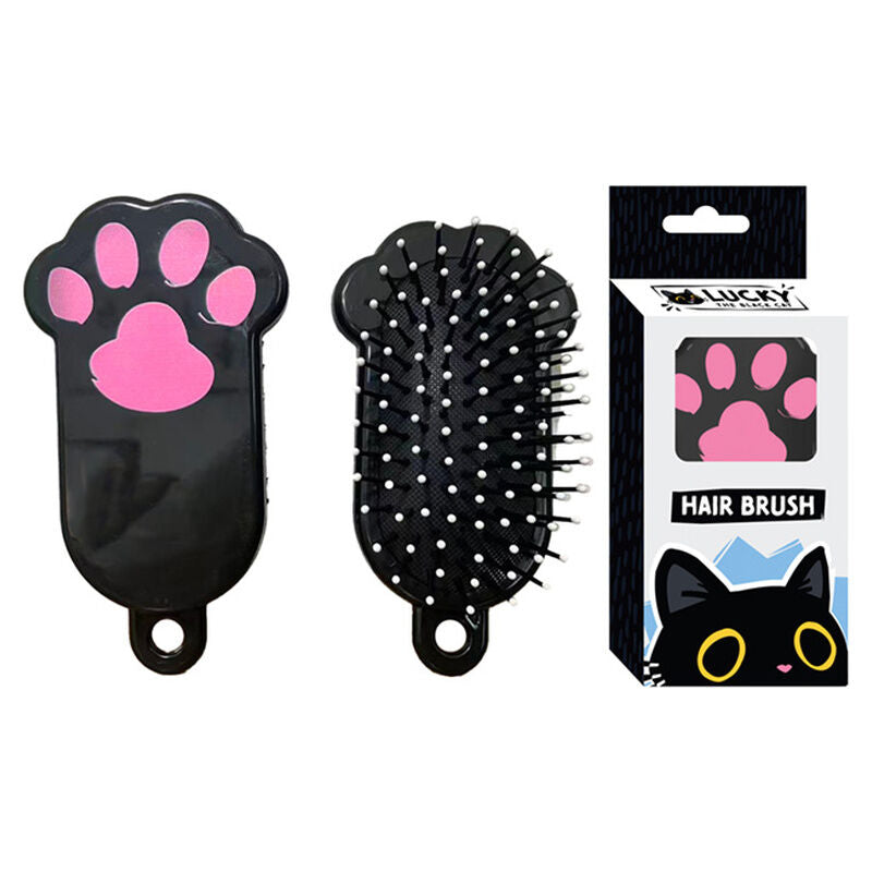 Lucky the Black Cat hair brush Nerdscape