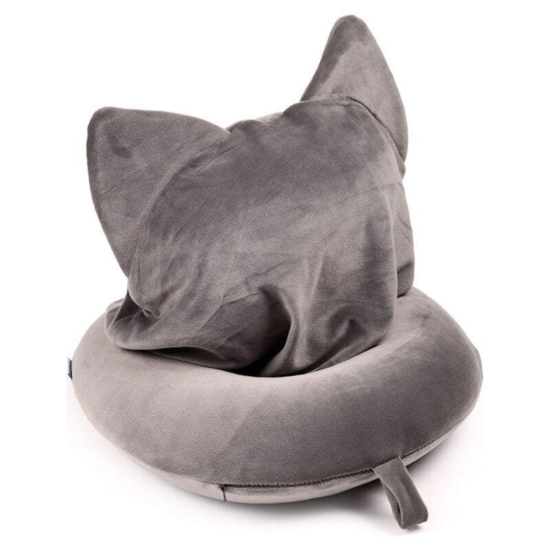 Hoodeazzz Cats Beans & Co hooded travel pillow