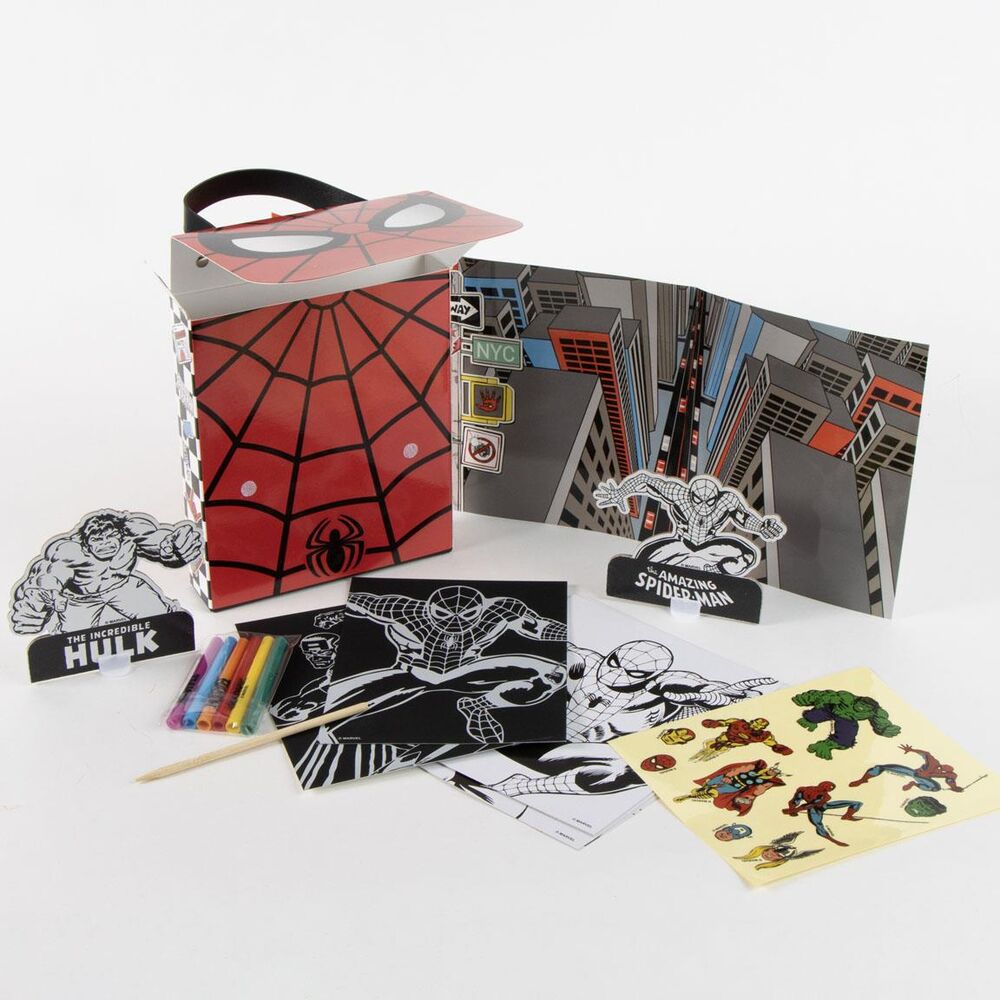 Marvel Spiderman Colouring backpack set Nerdscape
