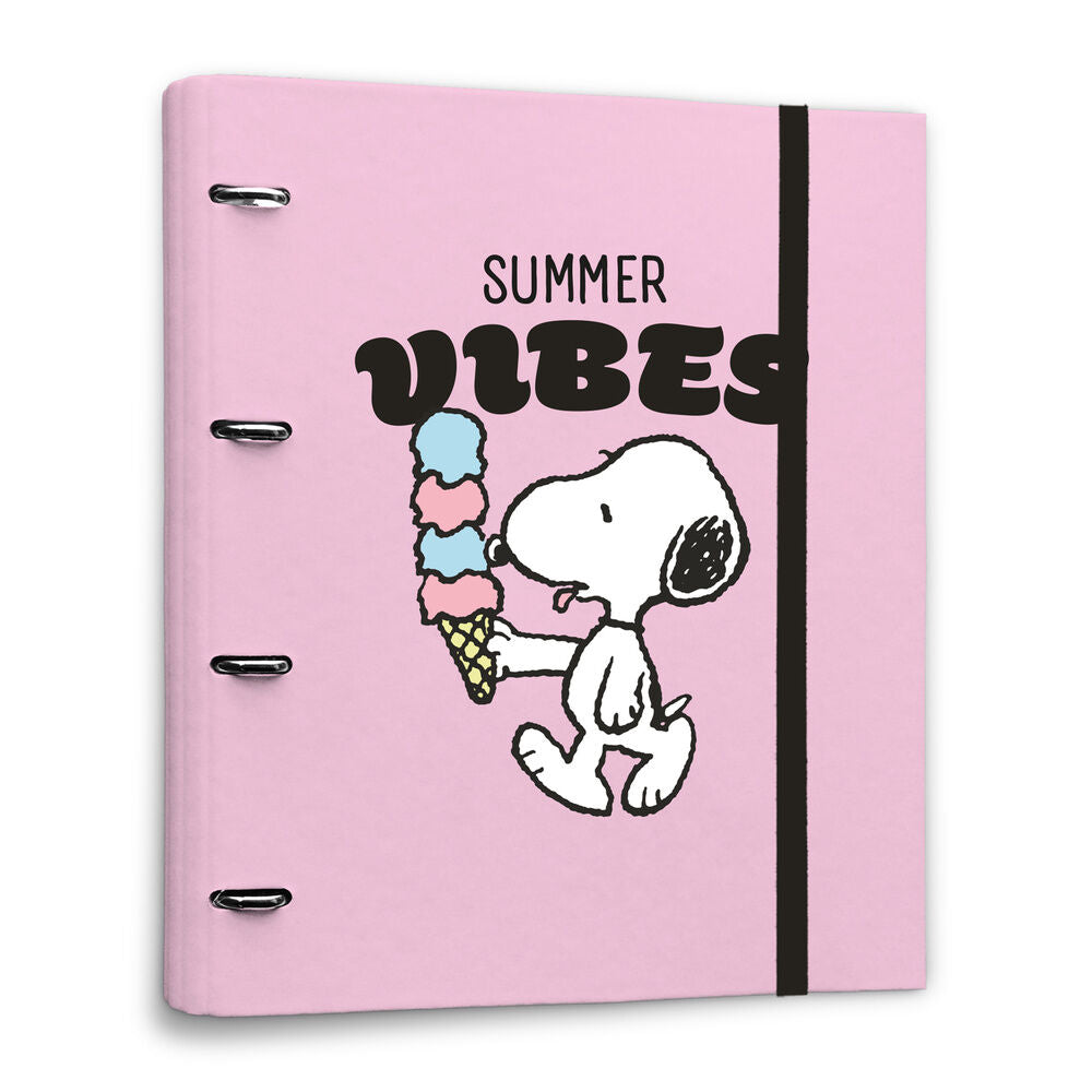 Snoopy Peanuts 4 ring folder