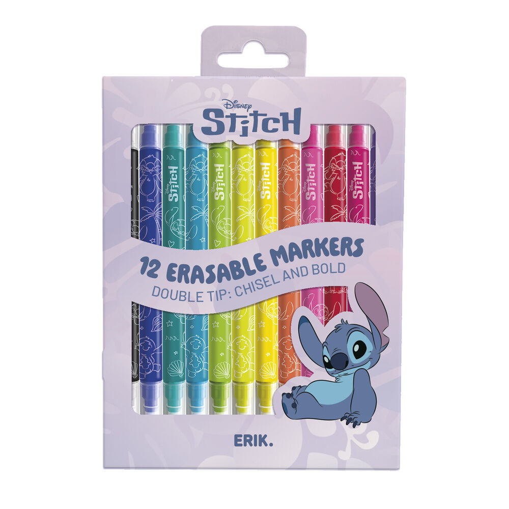 Disney Stitch set of 12 erasable makers