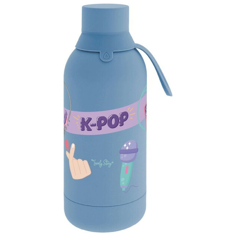 K-Pop Petrol Blue thermal bottle 500ml