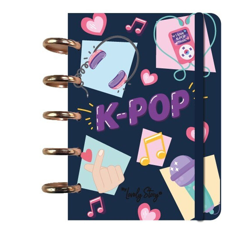 K-Pop Dark Blue A6 notebook Nerdscape
