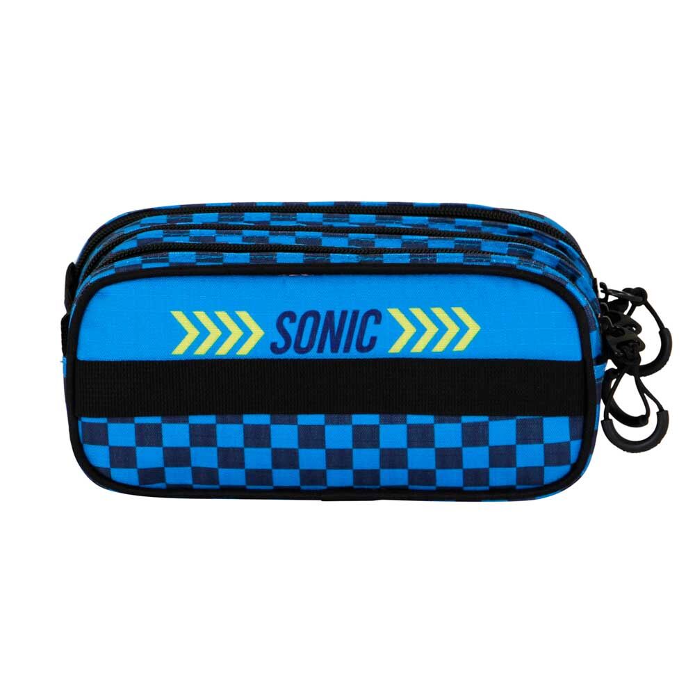 Sonic the Hedgehog triple pencil case Nerdscape
