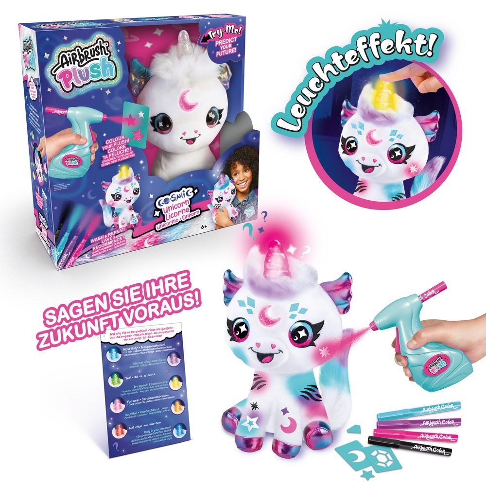 Airbrush Plush - plush toy unicorn airbrush light sounds
