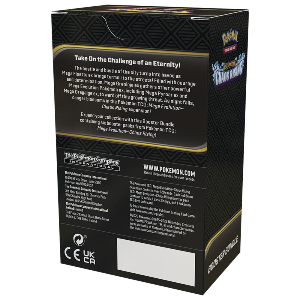 English Pokemon Megaevolution Chaos Rising Booster Bundle Card game