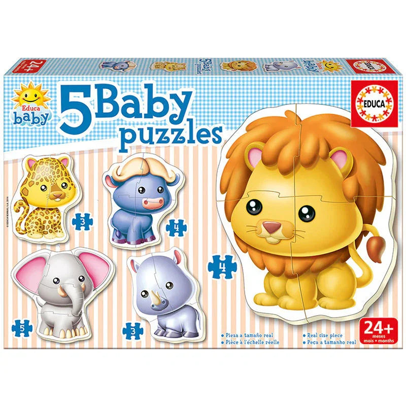 Wild Animals puzzle 2-5pcs Nerdscape