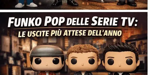Funko Pop serie TV in vetrina, personaggi collezionabili NerdScape, novità 2024