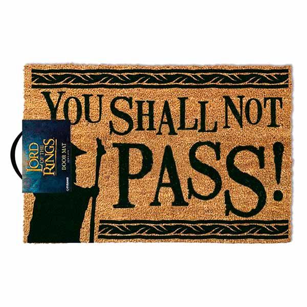 The Lord of the Rings You Shall Not Pass doormat Nerdscape