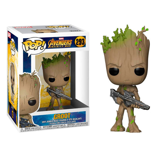 Figurine POP Marvel Avengers Infinity War Groot adolescent avec pistolet