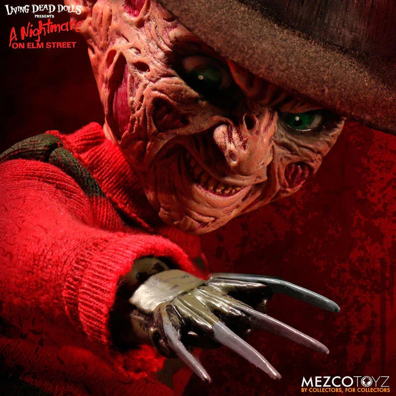 English A Nightmare on ELM Street Freddy Krueger Talking doll 25cm Nerdscape