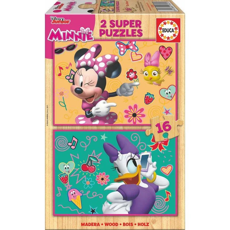 Disney Minnie and The Happy Helpers wooden puzzle 2x16pcs Nerdscape