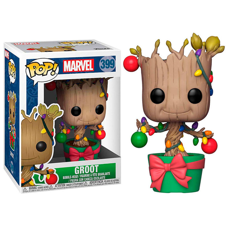 Funko Pop! Marvel Holiday Groot - Figura da Collezione Vinyl Nerdscape