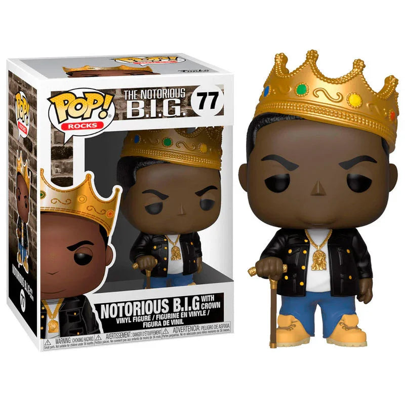 POP figure Notorious B.I.G. with Crown Nerdscape