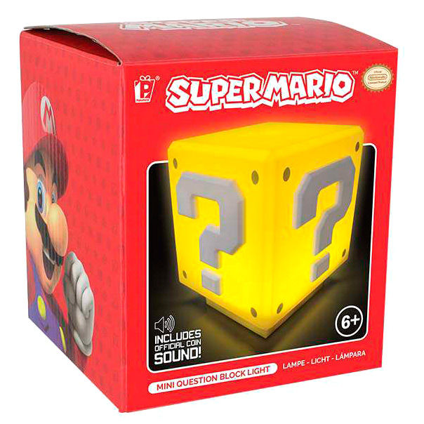 Nintendo Super Mario Bros Mini Question Block light