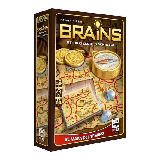 BRAINS treasure map board game Nerdscape