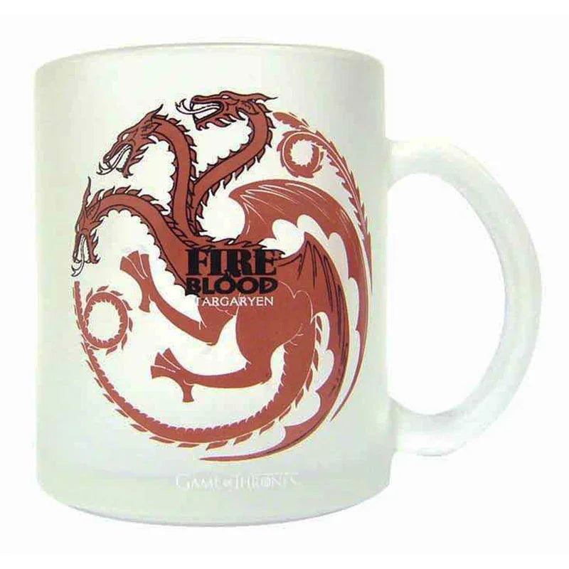 Game of Thrones Targaryen translucent glass mug Nerdscape