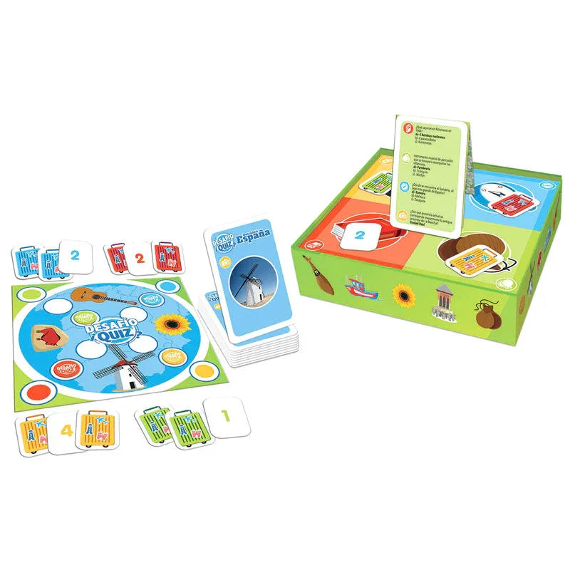 spanish Challenge Quiz Discover Spain board game Nerdscape