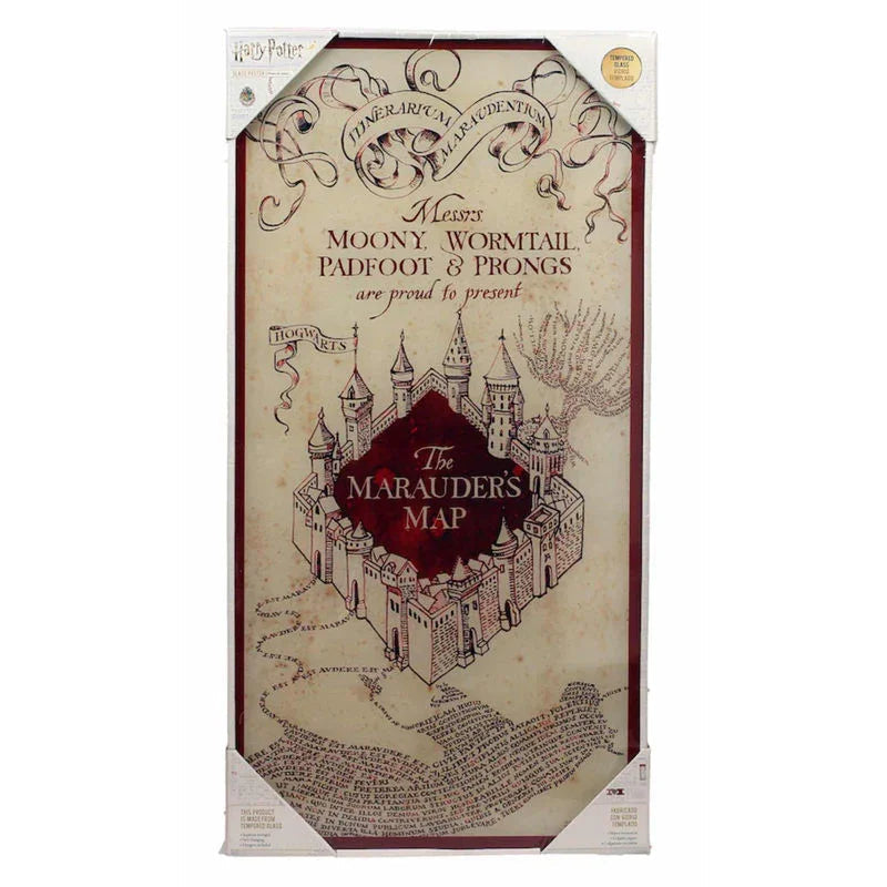 Harry Potter Map Marauder glass poster Nerdscape