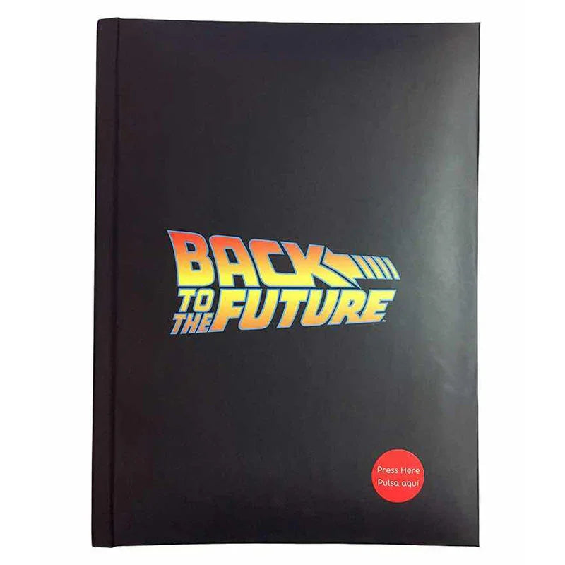 Back to the Future logo light notebook Nerdscape