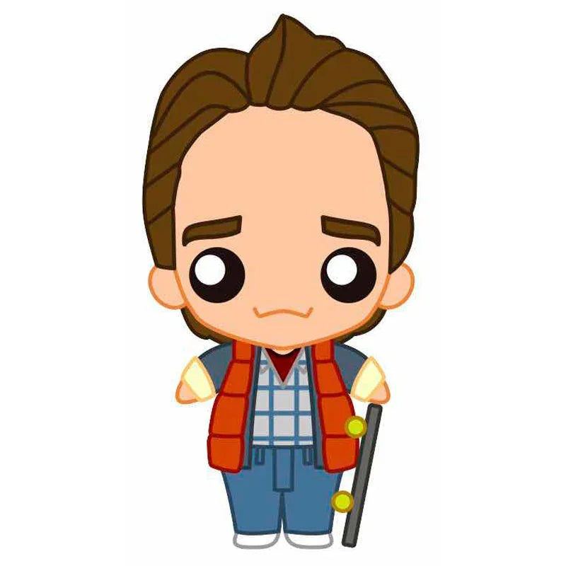 Back to the Future McFly aero-skate Pokis figure Nerdscape