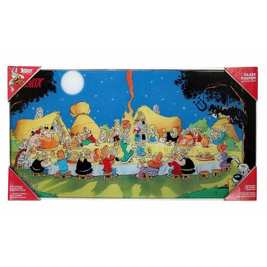 Affiche cristal du banquet d'Astérix