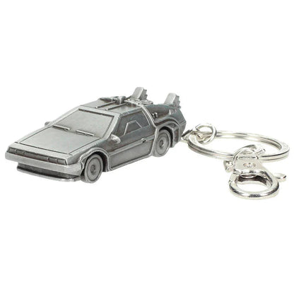 Back to the Future Delorean 3D metal keychain Nerdscape