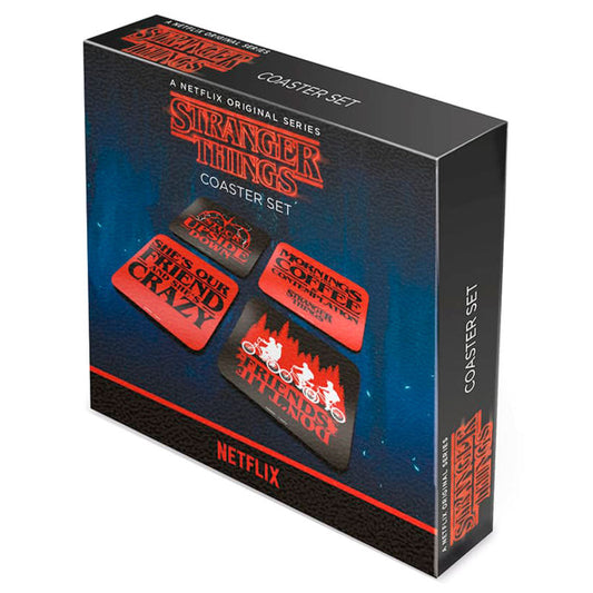 Stranger Things set 4 coasters