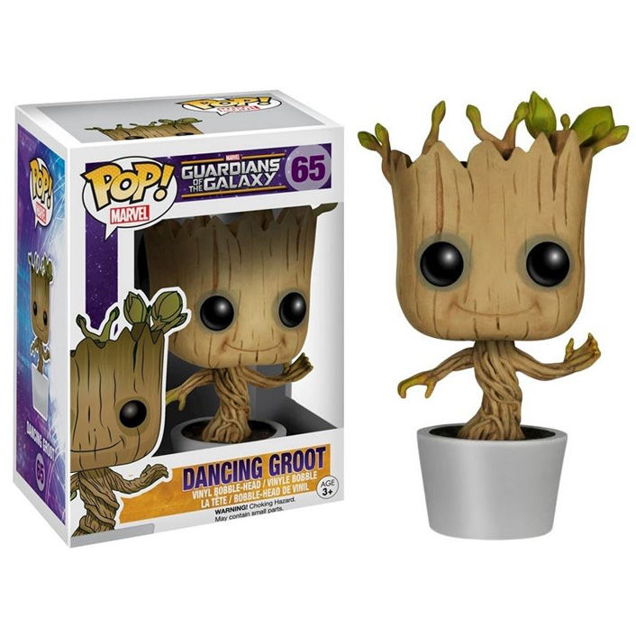 Funko Pop! Marvel Guardians of the Galaxy Dancing Groot - Figura da Collezione Vinyl Nerdscape