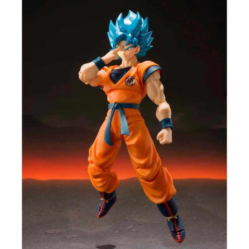 S.H. Figuarts Son Goku Super Saiyan God Super Saiyan Dragon Ball Super Broly - Figura da Collezione Nerdscape Nerdscape
