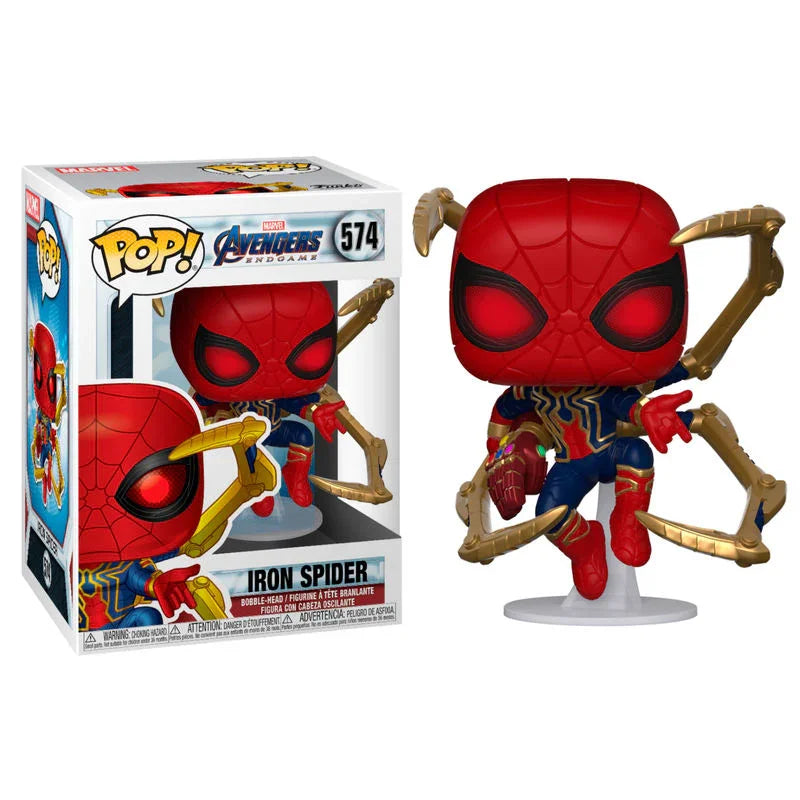 POP figure Marvel Avengers Endgame Iron Spider with Nano Gauntlet Nerdscape