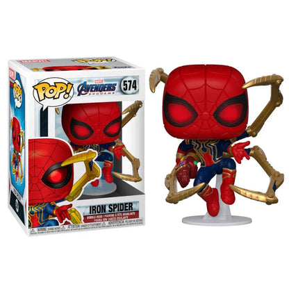 POP figure Marvel Avengers Endgame Iron Spider with Nano Gauntlet Nerdscape