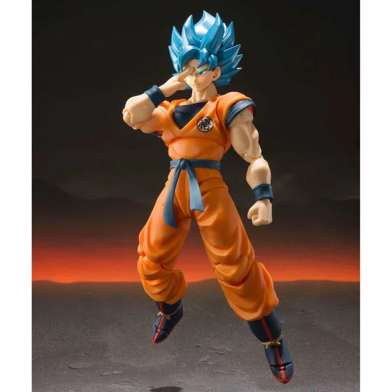 S.H. Figuarts Son Goku Super Saiyan God Super Saiyan Dragon Ball Super Broly - Figura da Collezione Nerdscape Nerdscape