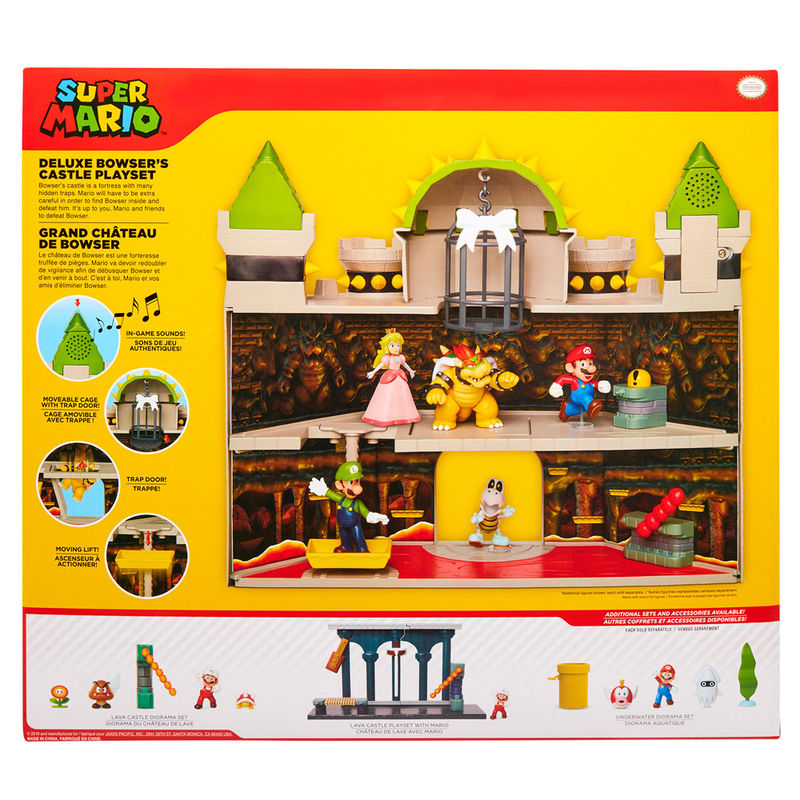 Mario Bros deluxe Bowser Castle playset Nerdscape