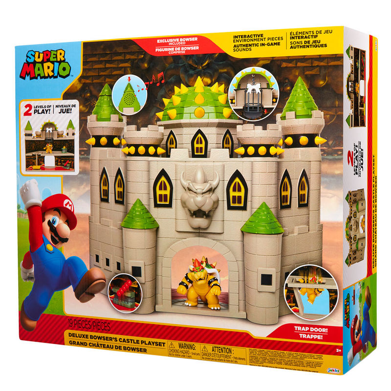 Mario Bros deluxe Bowser Castle playset Nerdscape