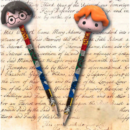 Harry Potter Set 2 Matite con Gommini 3D - Figura da Collezione - Nerdscape Nerdscape