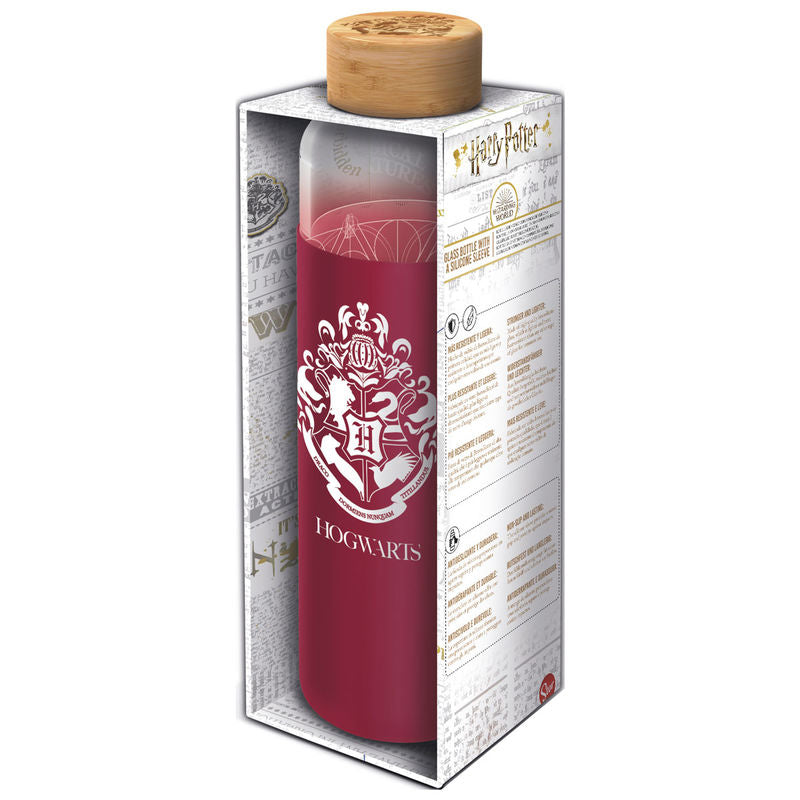 Harry Potter silicone cover glass bottle 585ml Nerdscape