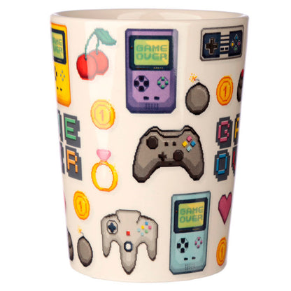 Game Over Joystick Pixel shaped handle mug Nerdscape