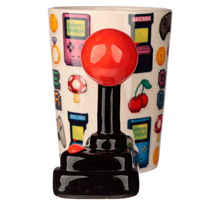 Game Over Joystick Pixel shaped handle mug Nerdscape