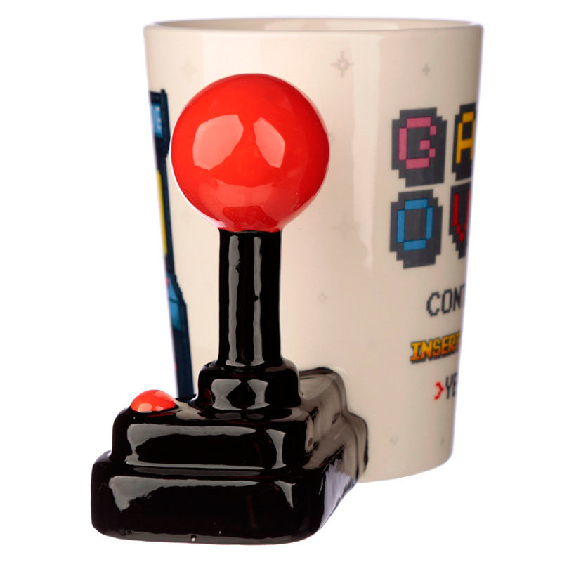Game Over Joystick Arcade shaped handle mug Nerdscape