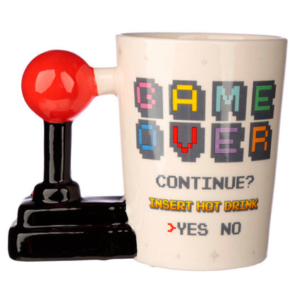 Game Over Joystick Arcade shaped handle mug Nerdscape