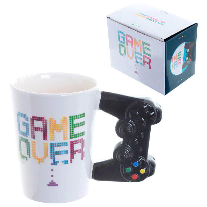 Game Over Controller shaped handle mug Nerdscape