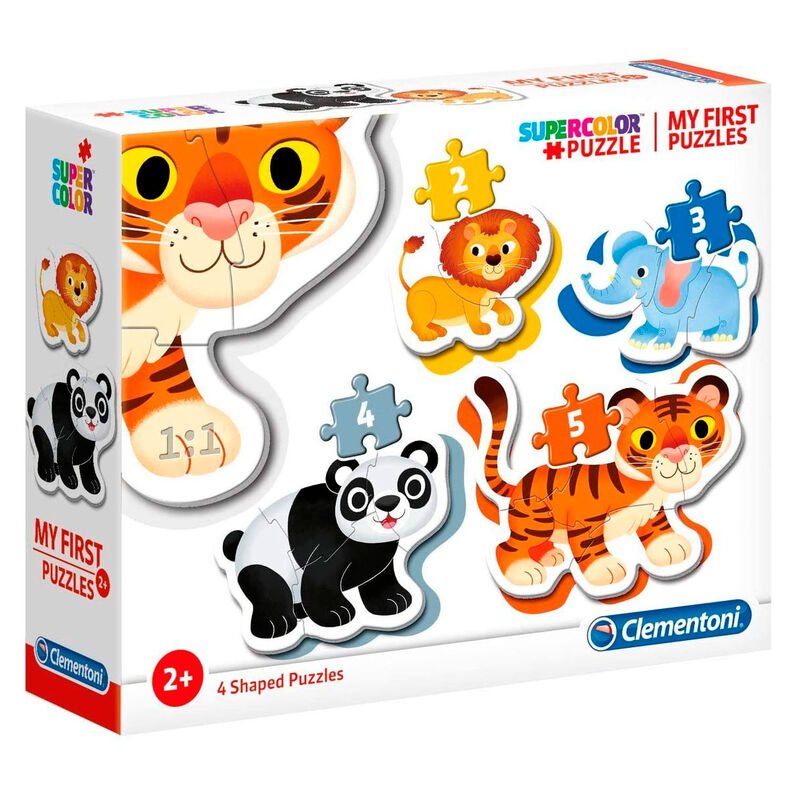 Wild Animals My First Puzzle 3-6-9-12pcs Nerdscape